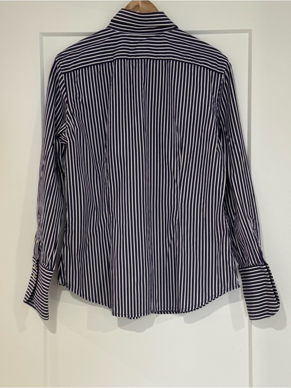 Lauren Ralph Lauren Purple & White Striped Button Down – Size Large - Picture 10 of 10
